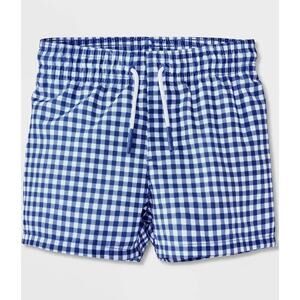 Baby Boys' Gingham Trunk - Cat & Jack™ Blue 3/6m